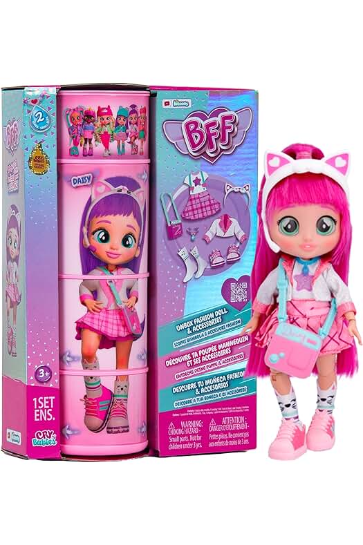 Muñeca BFF Daisy de Bebés Llorones S2 | Coleccionable con Accesorios - Juguete para niños y niñas +5 años.