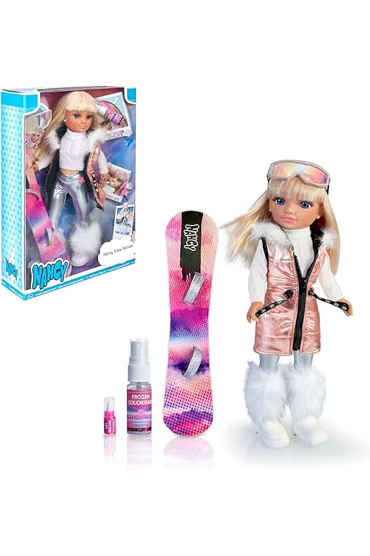 Muñeca de nieve Nancy - Diviértete en la nieve con esta glamorosa muñeca esquiadora. (700017338)