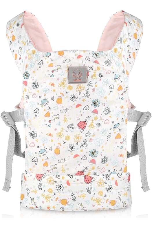 Muñeca Transporte Doll Carrier - Cómodo y Práctico para Niños - Diseño Jardín de Rosas