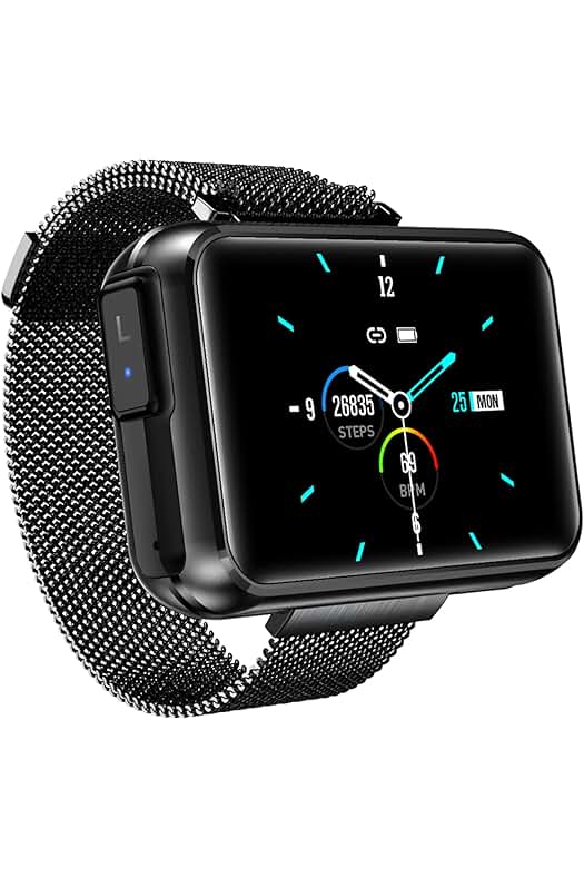 2 in 1 Bluetooth Headset Smart Watch: Innovative Design with DIY Screen