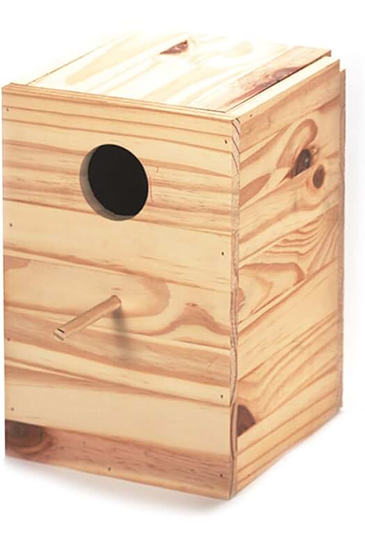 Nido de madera para aves - Refugio natural para la cría y descanso de tus pájaros