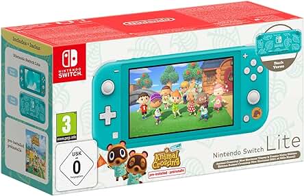 Nintendo Switch Lite Turquesa edición Animal Crossing, la mejor opción para disfrutar Animal Crossing New Horizons.