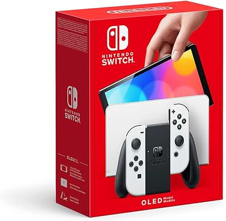 Nintendo Switch OLED: Die neue Konsole in strahlendem Weiß mit verbessertem Display.