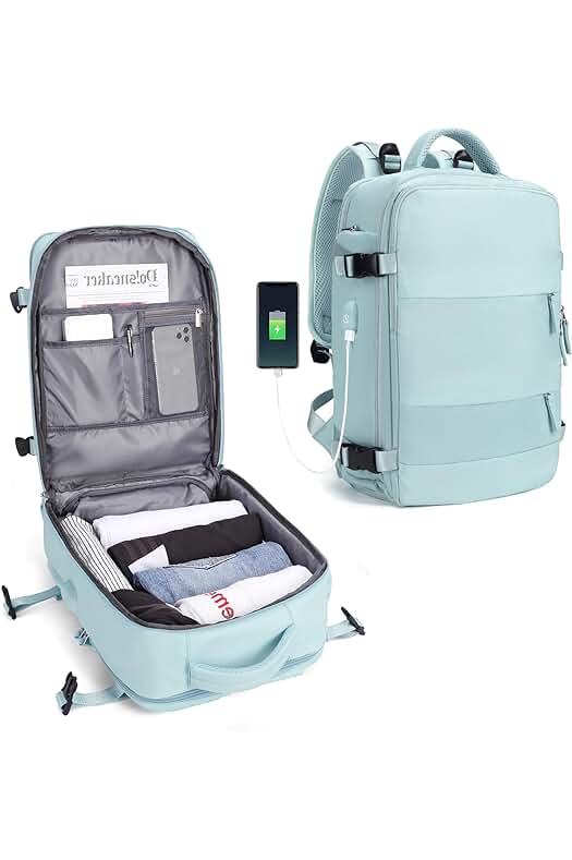 Novedosa mochila de viaje para mujer, impermeable y versátil para deporte, senderismo y escuela.