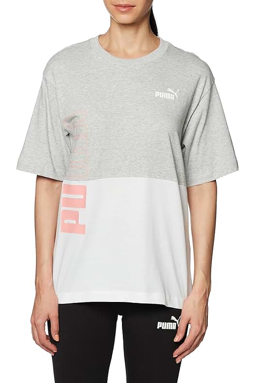 Nueva Camiseta PUMA Power Colorblock para Mujer