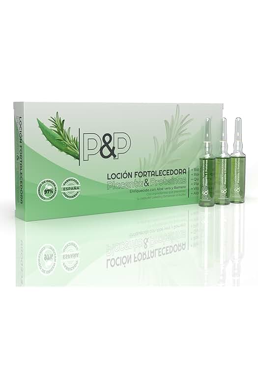 Nueva fórmula fortalecedora de cabello: Ampollas Placenta, Romero y Aloe Vera. Previene la caída.