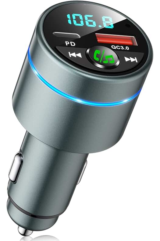 Nueva generación de Transmisor FM Bluetooth Coche con carga rápida y calidad de sonido superior