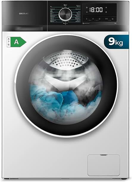 Nueva lavadora de carga frontal Cecotec con capacidad de 9 kg