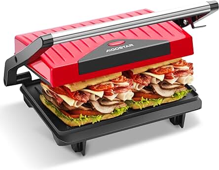 Nueva Parrilla Eléctrica Aigostar Warme 30HHH - 750W, Antiadherente y Libre de BPA