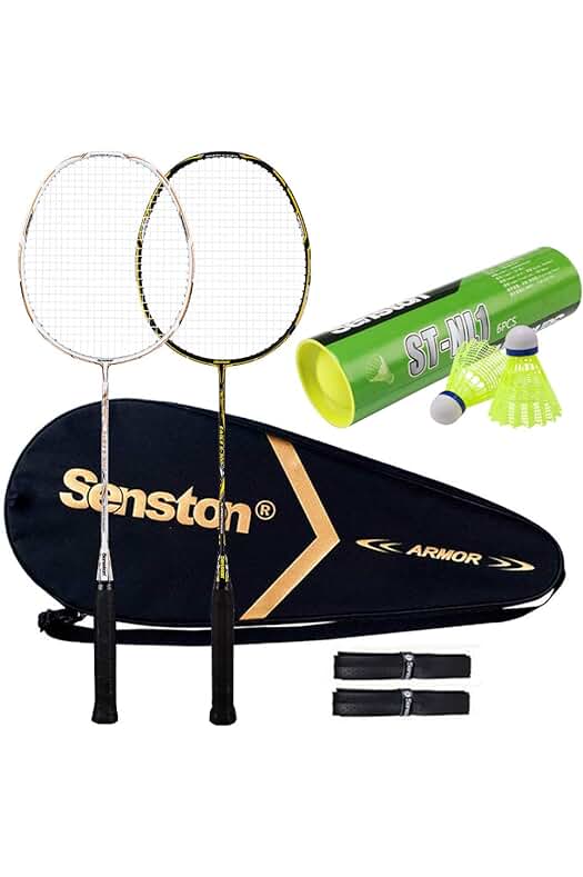 Nueva Raqueta de Bádminton de Grafito con Bolsa y Accesorios Incluidos