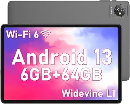 Nueva Tablet Android 13 de 10 Pulgadas con WiFi 6 y Cámara de Alta Resolución