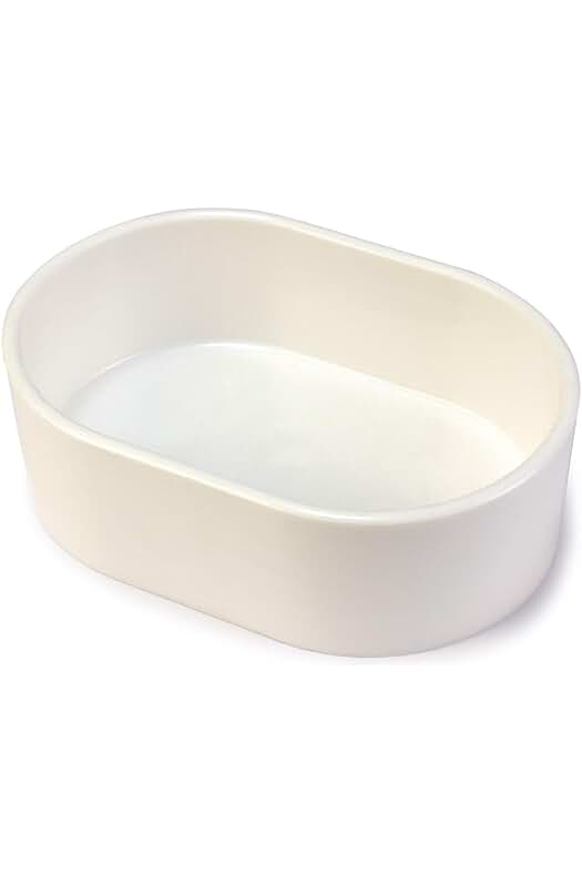 Nueva  Bañera blanca resistente para pájaros - Ideal para canarios y periquitos en jaulas.