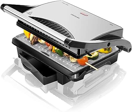 Nueva título: Parrilla Eléctrica RocknGrill 1000 de Cecotec - Potente, antiadherente y práctica