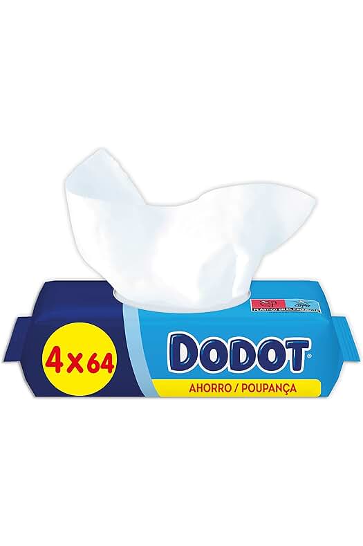Nuevas Dodot Toallitas para Bebé: 256 unidades en 4 paquetes. La suavidad perfecta para tu bebé.