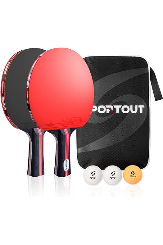 NUEVO: Set de raquetas de tenis de mesa con pelotas, ideal para jugadores principiantes y avanzados