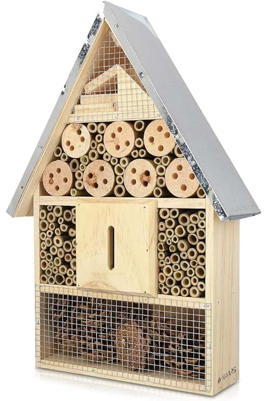 Observatorio de Insectos de Madera - Refugio Natural para Bichos - Tamaño XL 23x40x7cm