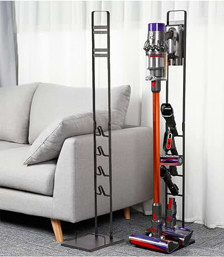 Organizador de Almacenamiento de Pared para Aspiradoras Xiaomi - Metal Negro