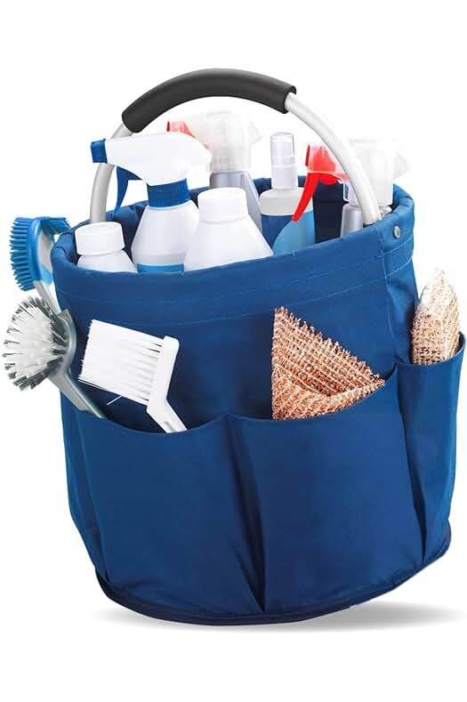 Organizador de almacenamiento Wenko, poliéster, azul - Mantén tus cosas organizadas y en orden.