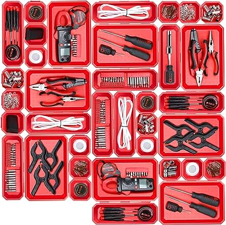 Organizador de Cajas de Herramientas AIRAJ, Práctico y Resistente, Ideal para Almacenaje y Organización.