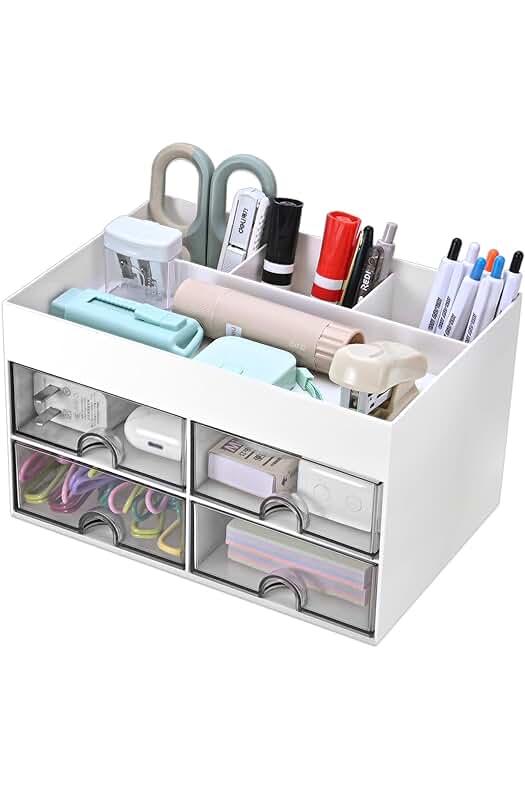 Organizador de escritorio con compartimentos: Mantén tu escritorio ordenado y productivo.