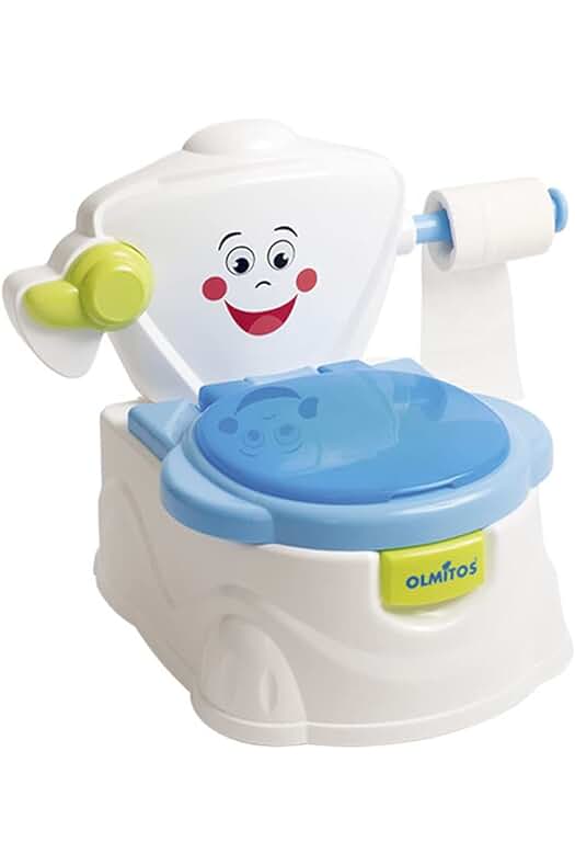 Orinal de aprendizaje para niños en color blanco con funciones adicionales y fácil limpieza.