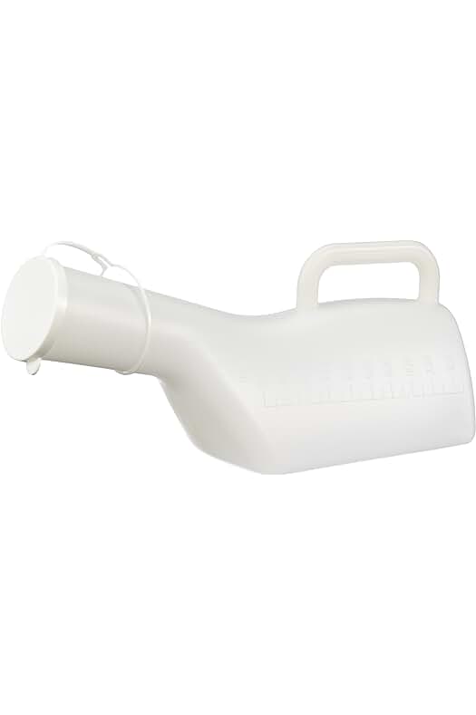 Orinal masculino de cuello largo - NRS Healthcare M76149 para una mayor comodidad.