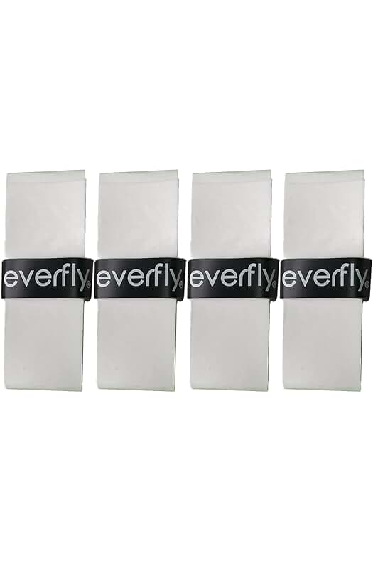 Overgrips Padel Blanco - Set 4 Uds: Agarre Antideslizante y Absorbente para Raqueta Pro