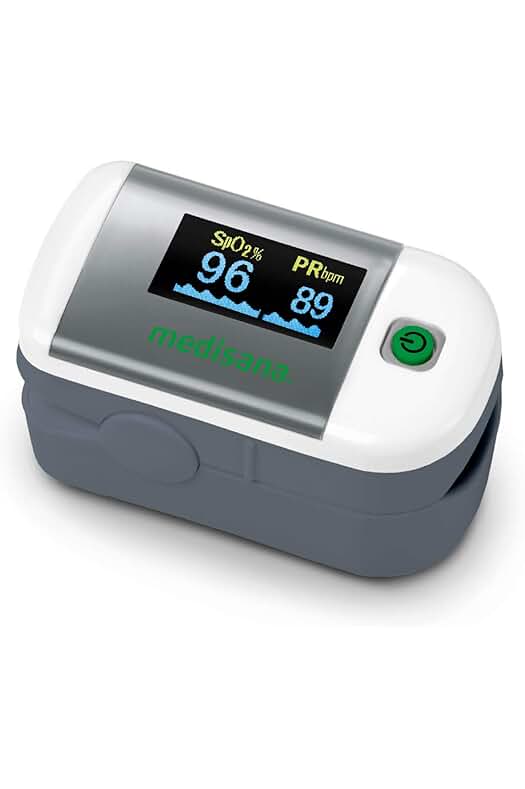 Oxímetro de pulso Medisana PM 100: Medición precisa de la saturación de oxígeno en sangre.
