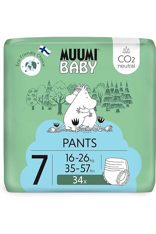 Pañales de entrenamiento ecológicos Muumi Baby: una opción amigable con el medio ambiente para tu bebé.