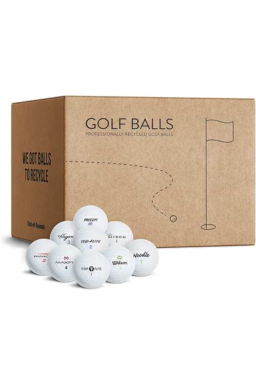 Pack de 100 Pelotas de Golf Recuperadas | Marcas Mixtas | Calidad AAAA/AAA