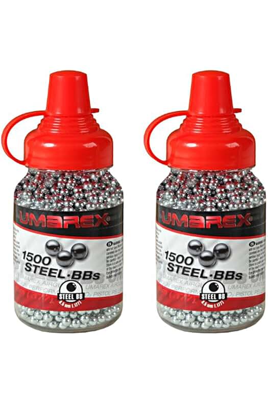 Pack de 2 biberones Umarex Steel BBS (4,5mm) con 1500 piezas cada uno - Outletdelocio.