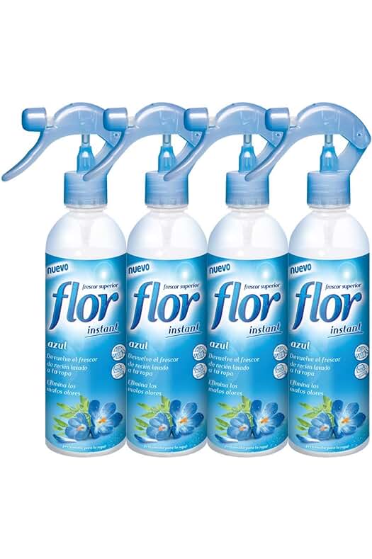 Pack de 4 perfumes para ropa con fragancia azul: ¡La opción perfecta para aromatizar tu guardarropa!
