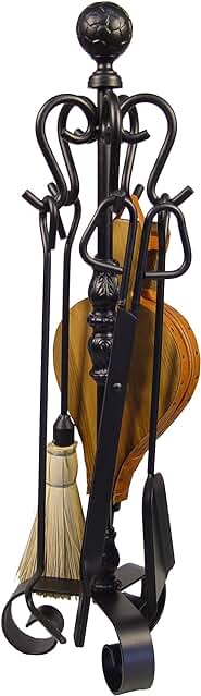 Pack de 5 piezas para chimenea Imex El Zorro - accesorios esenciales para tu hogar.