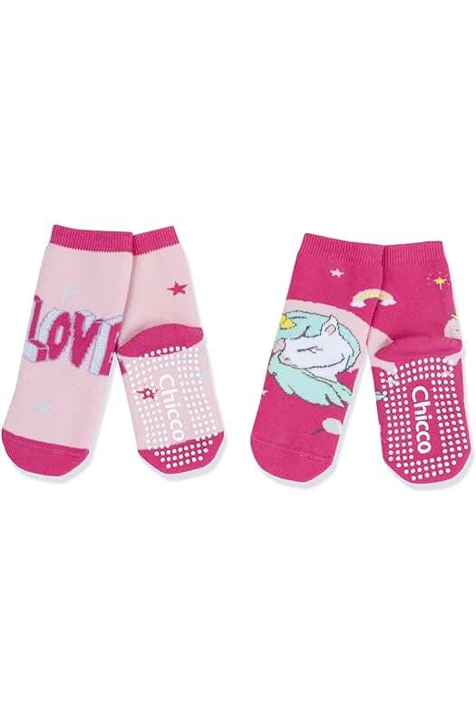Pack de Calcetines Antideslizantes Chicco para Niños Unisex, cómodos y seguros para caminar.