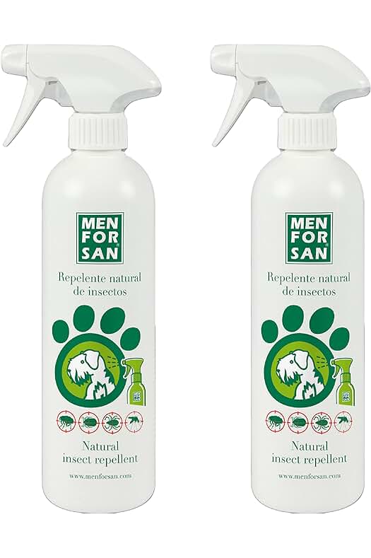 Pack Doble de MENFORSAN, Repelente Natural de Insectos con citronela 500ml