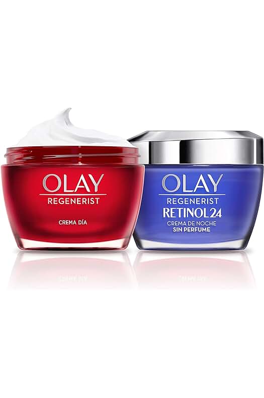 Pack Olay Regenerist y Retinol 24: Crema facial y crema hidratante con retinol, 100ml