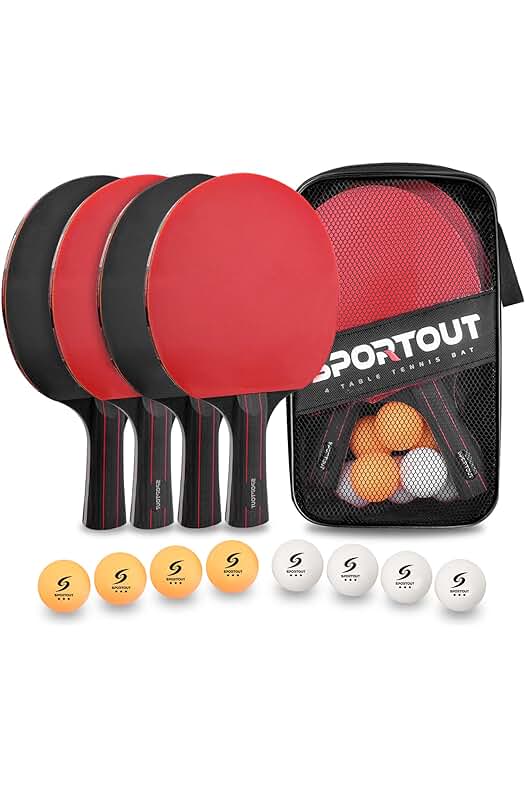 Palas de Ping Pong de Calidad Profesional - Set Completo para Juego de Ping Pong