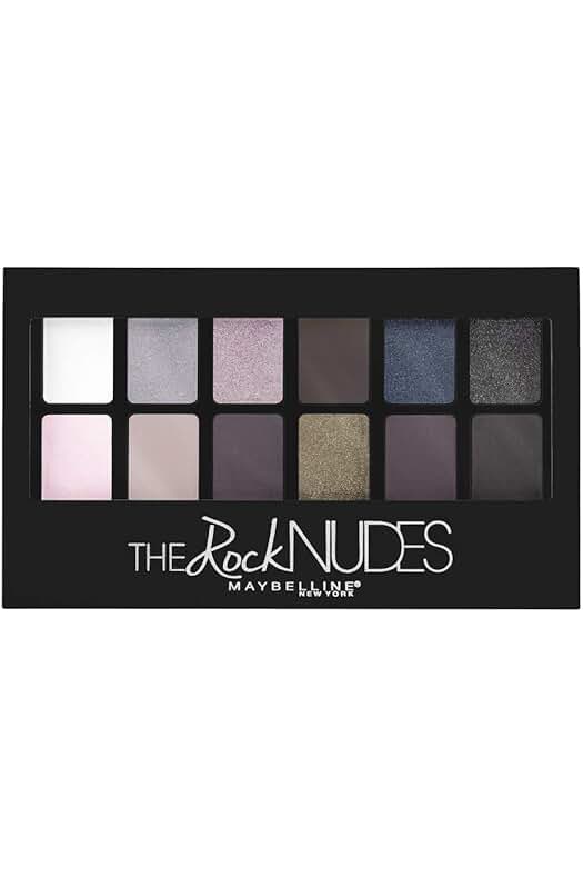 Paleta de sombras de ojos The Rock Nudes de MAYBELLINE New York - Crea looks rockeros.