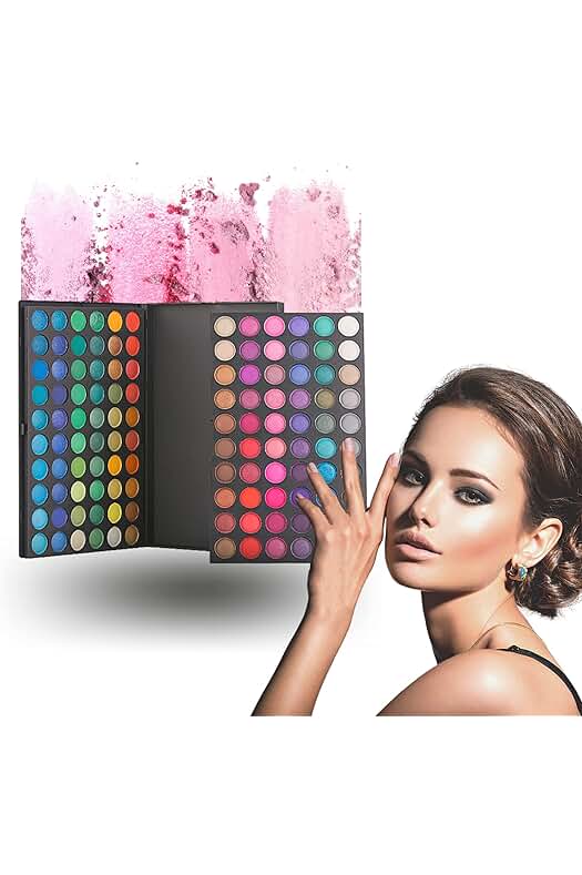 Paleta De Sombras De Ojos UHISER 120 Colores - Maquillaje Coreano Profesional Brillantes Y Mate
