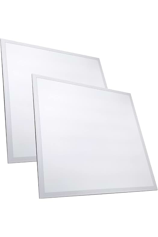 Panel LED 60x60cm: Pack de 2 Unidades, 48W CCT con Selector de Color, 5000 Lumenes