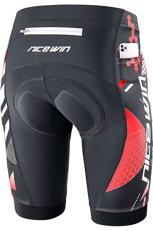 Pantalones cortos de ciclismo para hombre NICEWIN - Rendimiento y comodidad en cada pedalada.