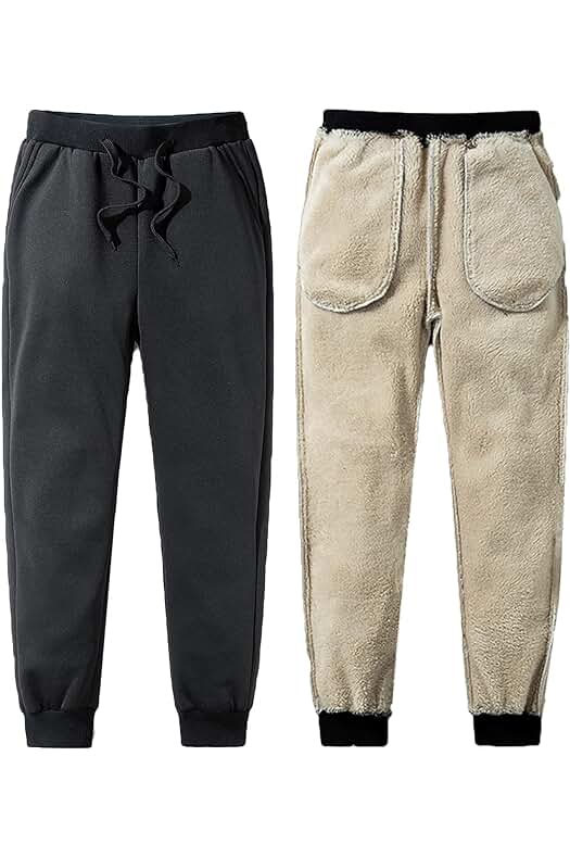 Pantalones Jogger Hombre Invierno: Pantalones Deportivos Cálidos y Confortables para el Invierno.