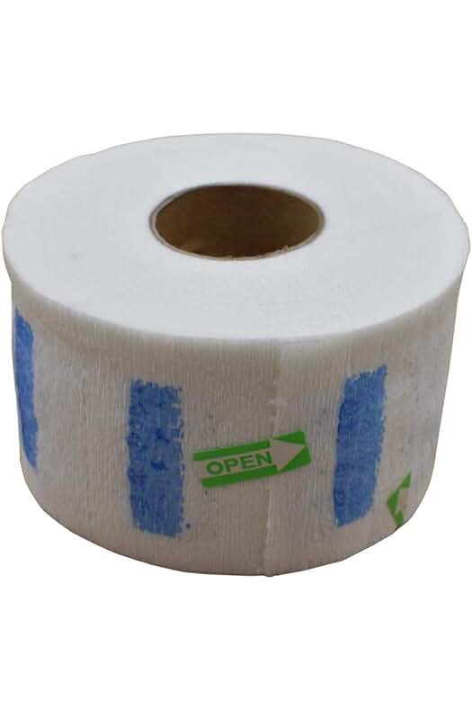 Papel protector de cuello desechable para peluquería: 85 unidades de banda elástica profesional.