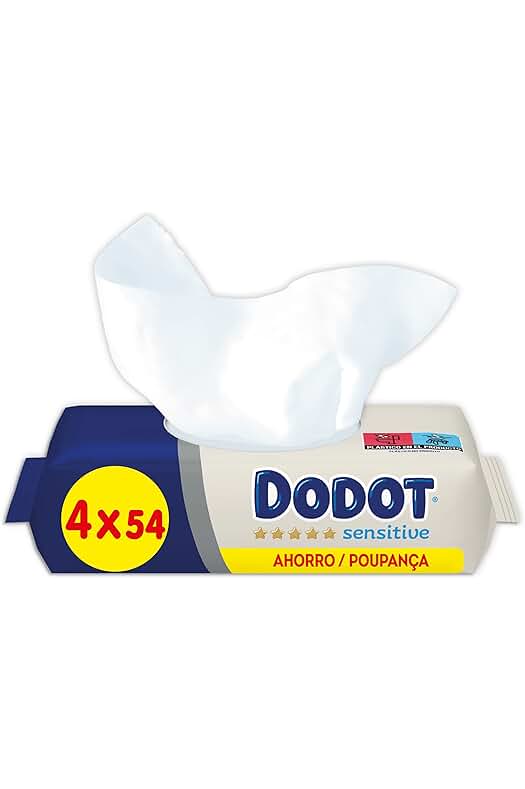 Paquete de 216 Toallitas para Bebé Sensitive Dodot - Ideal para la piel delicada.