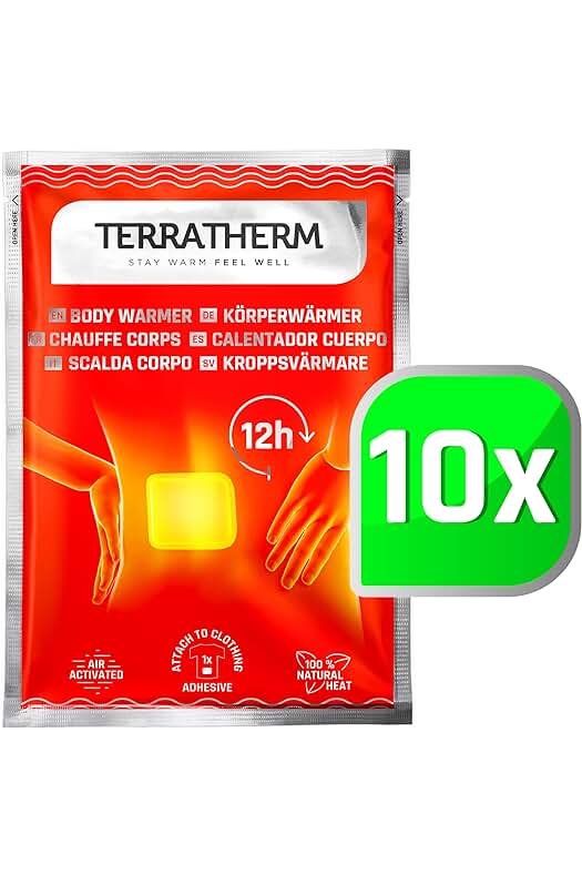 Parches de calor para espalda y cuello - Alivio duradero de calor para el cuerpo - 10 unidades.