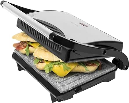 Parrilla eléctrica Cecotec Rock?nGrill: la opción perfecta para asar con facilidad y limpiar sin esfuerzo.