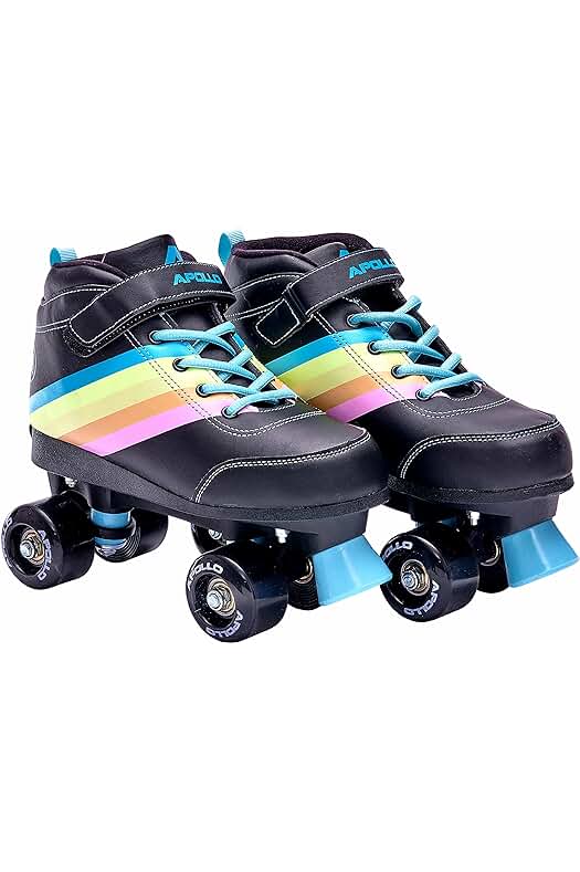 Patines de 4 Ruedas Ajustables con Botas Cómodas | Patines de Moda para Niños y Adultos