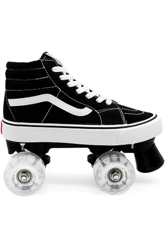 Patines en paralelo de doble fila con ruedas intermitentes para niños y adultos.