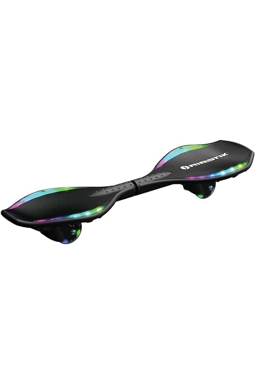 Patín Razor Ripstik Ripster Lightshow, Negro, Talla única - ¡Diviértete con luces mientras patinas!