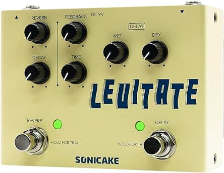 Pedal de Efectos para Guitarra: SONICAKE Levitate - Delay y Reverb en 2 en 1
